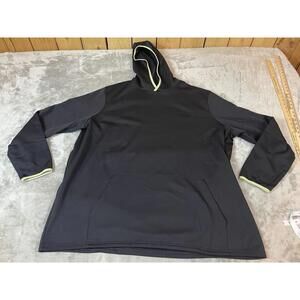 Xersion Mens Black Full Zip Up Fleece Hoodie Quick Dri Size 3XLT !!!